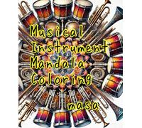 Musical Instrument Mandala Coloring Book