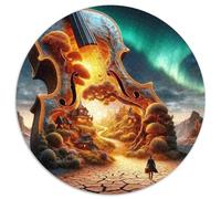 Musical Instrument Puzzle Rotondo 1000 Pezzi Puzzle Creative Painting Art Jigsaw Puzzle Adulti Giocattolo Puzzle Antistress Per Amici Di Famiglia Rotonda 1000pcs (67.5x67.5cm)