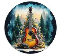 Musical Instrument Puzzle Rotondo 1000 Pezzi Puzzle Creative Painting Art Puzzle Per Famiglia Giocattolo Puzzle Antistress Per Amici Di Famiglia Rotonda 1000pcs (67.5x67.5cm)