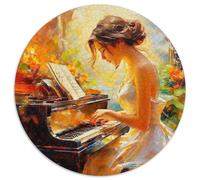 Musical Instrument Puzzle Rotondo Da 1000 Pezzi Puzzle Creative Painting Art Puzzle Per Adulti Giocattolo Puzzle Antistress Per Amici Di Famiglia Rotonda 1000pcs (67.5x67.5cm)