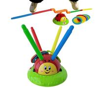 Musical Jump And Toss, 2-in-1 Ladybug Fun Toy, Interactive Kids Party Game, Summer Indoor Outdoor Play Equipment For Toddler Boys And Girls, 9.45x9.45x4.72 Inches