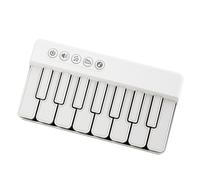 Musical Keyboard Kids, Light Up Pianoforte, 5.98x3.23x1.18 pollici, Early Educational Instrument, Interactive Sound Buttons, Music Mode for Classroom, Home Learning Fun, Black and White