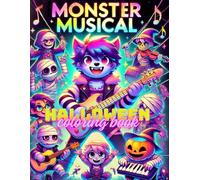 MUSICAL MONSTER Halloween coloring book for children: easy and very cute, and features several illustrations with themes of Monsters playing ... gift ideas for children ages 2 to 10 and up)