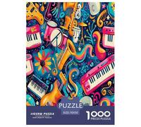 Musical Note Jigsaw Puzzle Impossible 1000 Pezzi Decorazione Per La Casa. Rilassamento E Intelligence Per Adulti E Ragazzi Da 14 Anni 70x50cm/1000pcs