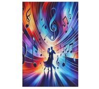 Musical Note Puzzle Games for Adults E Bambini - for Creativity And Mindfulness - Challenging Jigsaw Puzzles 1000 Pezzi for Family 78×53cm