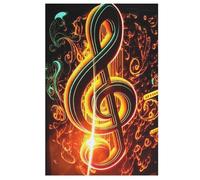 Musical Note Puzzle Games for Adults E Bambini - for Creativity And Mindfulness - Challenging Jigsaw Puzzles 1000 Pezzi for Family （78×53cm）