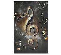 Musical Note Puzzle in Legno 1000 Pezzi, Puzzles Per Adulti E Bambini Per La Stampa Ad Alta Definizione, Gioco Di Famiglia Sfida 78×53cm