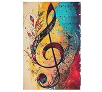 Musical Note Puzzle in Legno 1000 Pezzi, Puzzles Per Adulti E Bambini Per La Stampa Ad Alta Definizione, Gioco Di Famiglia Sfida （78×53cm）