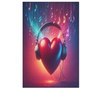 Musical Note Puzzle Per Adulti 1000 Pezzi Difficile Puzzles in Legno Impegnativo Gioco Preciso A Incastro Gioco Educativo Sfida Giocattolo 78×53cm