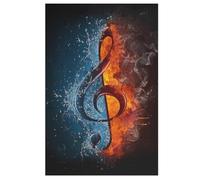 Musical Note Puzzles in Legno 1000 Pezzi, Puzzle Per Adulti Bambini Per La Stampa Ad Alta Definizione, Gioco Di Famiglia Sfida 78×53cm