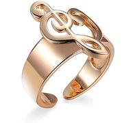 Musical Note Ring Charm Personality Adjustable Rings For Men And Women Gold Nice processing