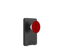 Musical Notes Instrument Key Treble Clef Pentagram Red PopSockets PopWallet per MagSafe