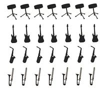 Musical Notes Instruments Collections (Musical Instruments Vinyl Stickers Black)