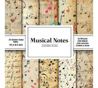 Musical Notes Scrapbook Paper: Decorative Double-Sided Craft Papers For Junk Journals, Wrapping & Mixed Media, Card Making And More