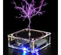 Musical T-esla Coil, Bluetooth T-esla Coil Speaker, Plasma Storm Cool Desktop Gadget Giocattoli Elettrici Fulmine Artificiale Scienza Modello Giocattolo Fisico Touchable Artificiale Spark Gap Arc
