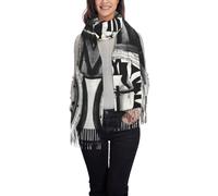 Musical Theme Music Clefs Donna Scarf Spesse Sciarpe Grande Sciarpa Per Matrimonio Regalo Sera