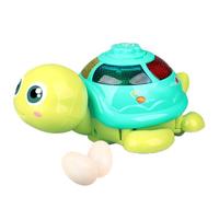 Musical Turtle Toy, Cartoon Egg Laying Tortoise with Lights and Music, Interactive Crawling Animal for, Cognitive Learning, Classroom, Home, School, Nursery, Birthday
