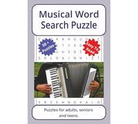 Musical Word Search Puzzle: Word searches about Musical, with easy to read print | 6 x 9 inches. 110 pages | 50+ puzzles _ Gifts for Vacations, Holidays.