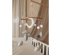Musicale mobile fatto a mano con luna e stelle