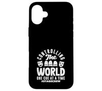 Musicals Lover Controlling The World One Stecca da biliardo Custodia per iPhone 16 Plus