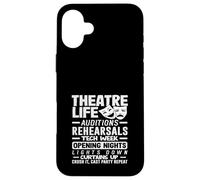 Musicals Teatro Vita Amante Musicali Audizioni Prove Custodia per iPhone 16 Plus