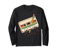 Musicassetta retrò Matita Rewind Anni 80 90 Maglia a Manica