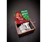 Musicbox in legno Il Re Leone - Hakuna Matata - Personalizzabile