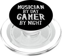 Musician By Day Gamer By Night Gaming Beat Rhythm Gaming PopSockets PopGrip per MagSafe