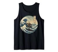Musicista classico JS Bach Ukiyo-e Surfing Canotta