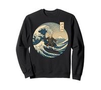 Musicista classico JS Bach Ukiyo-e Surfing Katakana Felpa