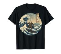 Musicista classico JS Bach Ukiyo-e Surfing Maglietta