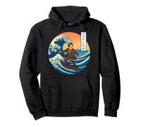 Musicista classico Mahler Ukiyo-e Surfing Felpa con Cappuccio