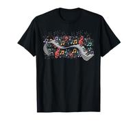 Musicista Pianista Idea Regalo Tastiera Colorato Pianoforte Maglietta
