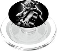Musicista Violoncello Giocatore Divertente Gatto Suonare Violonc PopSockets PopGrip per MagSafe