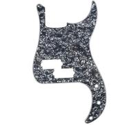Musiclily 13 Fori P Bass Battipenna Pickguard per Basso Elettrico Fender American/Messicano Precision Bass 4 strati Black Pearl
