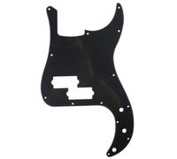 Musiclily 13 Fori P Bass Battipenna Pickguard per Basso Elettrico Fender American/Messicano Precision Bass, 1 strato Nero