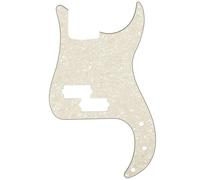 Musiclily 13 Fori P Bass Battipenna Pickguard per Basso Elettrico Fender American/Messicano Precision Bass, 4 strati Parchment Pearl