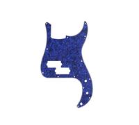 Musiclily 13 Fori P Bass Battipenna Pickguard per Basso Elettrico Fender American/Messicano Precision Bass, 4 strati Blue Pearl