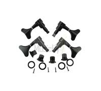 Musiclily 2R2L Bass Sealed String Tuners Tuning Pegs Machine Heads Set Black New