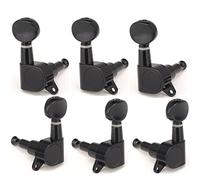 Musiclily 3L+3R Set di Meccaniche per Chitarra Elettrica Acustica, Kidney Button Nero