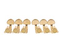 Musiclily 3L3R Gold Guitar Sealed String Tuners Tuning Pegs Machine Heads Set