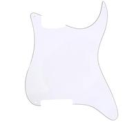 Musiclily 3Ply chitarra ST Outline Pickguard vuoto piatto della graffiatura pick guardie per la sostituzione Fender Stratocaster chitarra elettrica, bianco