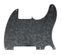 Musiclily 5 Fori Blank Tele Pickguard Battipenna per Chitarra Fender USA/Mexican Telecaster Esquire,4 strati Black Pearl
