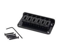 Musiclily 52,5mm Ponte Fisso Hardtail per Chitarra Elettrica tipo Strat Tele, Nero