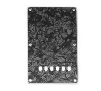 Musiclily 6 Fori Cover Copri Molle per Chitarra China Made Squier,4 strati Black Pearl