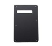 Musiclily 6 Fori Piastra Copri Molle ST Back Plate per Chitarra Elettrica Fender USA/Messico Stratocaster Standard Stile Moderno,1 strato Nero Opaco