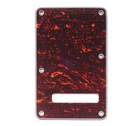 Musiclily 6 Fori Piastra Copri Molle ST Back Plate per Chitarra Elettrica Fender USA/Messico Stratocaster Standard Stile Moderno,4 strati Red Tortoise