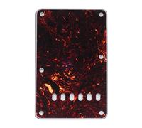 Musiclily 6 Fori Stile Vintage Strat Back Plate Copri Molle per Fender USA/Messico Stratocaster Standard Stile Moderno,4 strati Tartarugato