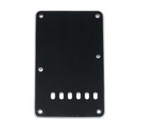 Musiclily 6 Fori Stile Vintage Strat Back Plate Copri Molle per Fender USA/Messico Stratocaster Standard Stile Moderno,3 strati Nero