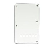 Musiclily 6 Fori Stile Vintage Strat Back Plate Copri Molle per Fender USA/Messico Stratocaster Standard Stile Moderno,3 strati Pergamena